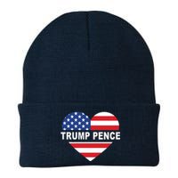 Love Trump Pence USA Heart Knit Cap Winter Beanie