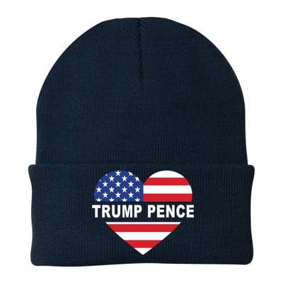 Love Trump Pence USA Heart Knit Cap Winter Beanie