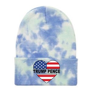 Love Trump Pence USA Heart Tie Dye 12in Knit Beanie