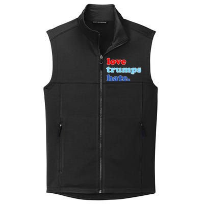 Love Trumps Hate. Anti-Trump Not My President Collective Smooth Fleece Vest