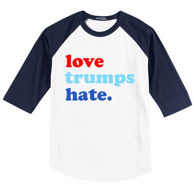 Love Trumps Hate. Anti-Trump Not My President Baseball Sleeve Shirt