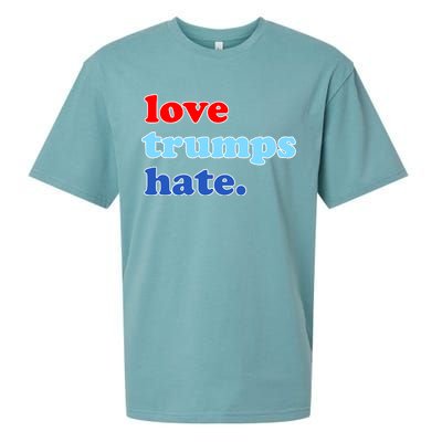 Love Trumps Hate. Anti-Trump Not My President Sueded Cloud Jersey T-Shirt