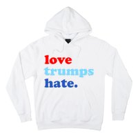 Love Trumps Hate. Anti-Trump Not My President Hoodie