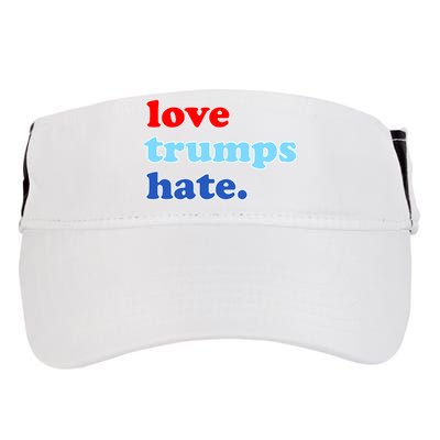 Love Trumps Hate. Anti-Trump Not My President Adult Drive Performance Visor