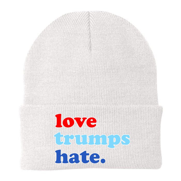 Love Trumps Hate. Anti-Trump Not My President Knit Cap Winter Beanie