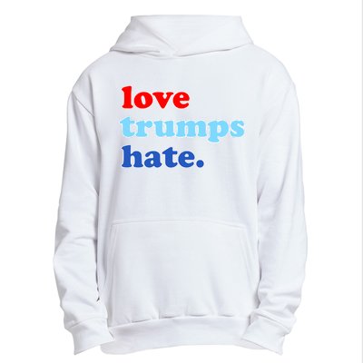 Love Trumps Hate. Anti-Trump Not My President Urban Pullover Hoodie