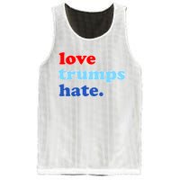 Love Trumps Hate. Anti-Trump Not My President Mesh Reversible Basketball Jersey Tank