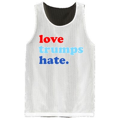 Love Trumps Hate. Anti-Trump Not My President Mesh Reversible Basketball Jersey Tank