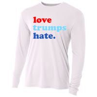 Love Trumps Hate. Anti-Trump Not My President Cooling Performance Long Sleeve Crew