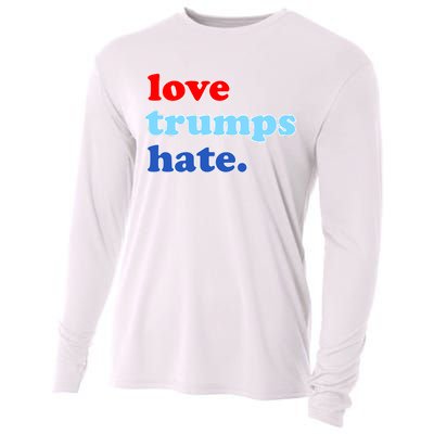 Love Trumps Hate. Anti-Trump Not My President Cooling Performance Long Sleeve Crew