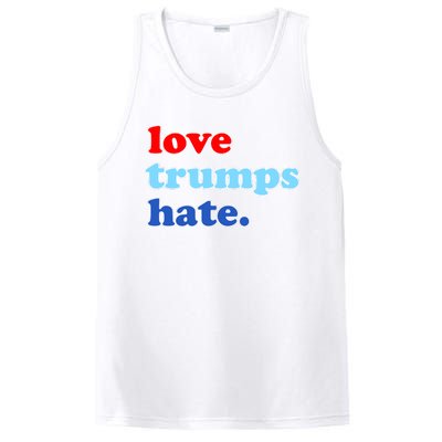 Love Trumps Hate. Anti-Trump Not My President PosiCharge Competitor Tank