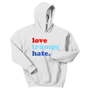 Love Trumps Hate. Anti-Trump Not My President Kids Hoodie