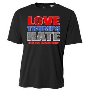 Love Trumps Hate Anti Trump Impeach Not My President Cooling Performance Crew T-Shirt