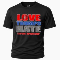 Love Trumps Hate Anti Trump Impeach Not My President Cooling Performance Crew T-Shirt