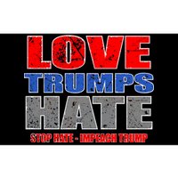 Love Trumps Hate Anti Trump Impeach Not My President Bumper Sticker