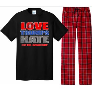 Love Trumps Hate Anti Trump Impeach Not My President Pajama Set