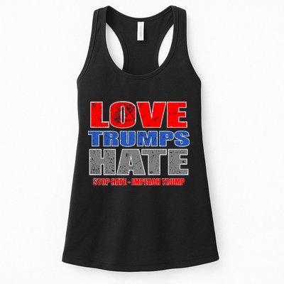 Love Trumps Hate Anti Trump Impeach Not My President Womens Tank Top