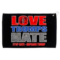 Love Trumps Hate Anti Trump Impeach Not My President Grommeted Golf Towel