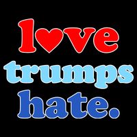 Love Trumps Hate Heart Anti Trump Not My President Cooling Performance Crew T-Shirt