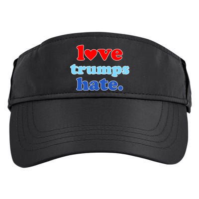 Love Trumps Hate Heart Anti Trump Not My President Adult Drive Performance Visor