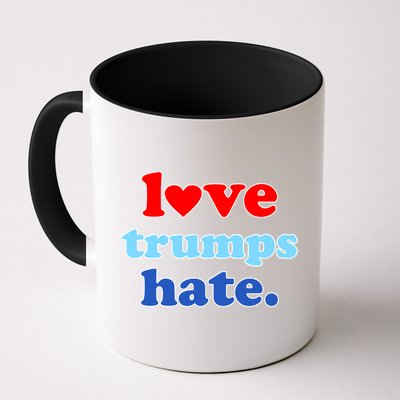 Love Trumps Hate Heart Anti Trump Not My President Mug