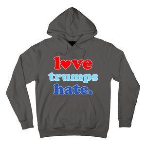 Love Trumps Hate Heart Anti Trump Not My President Hoodie