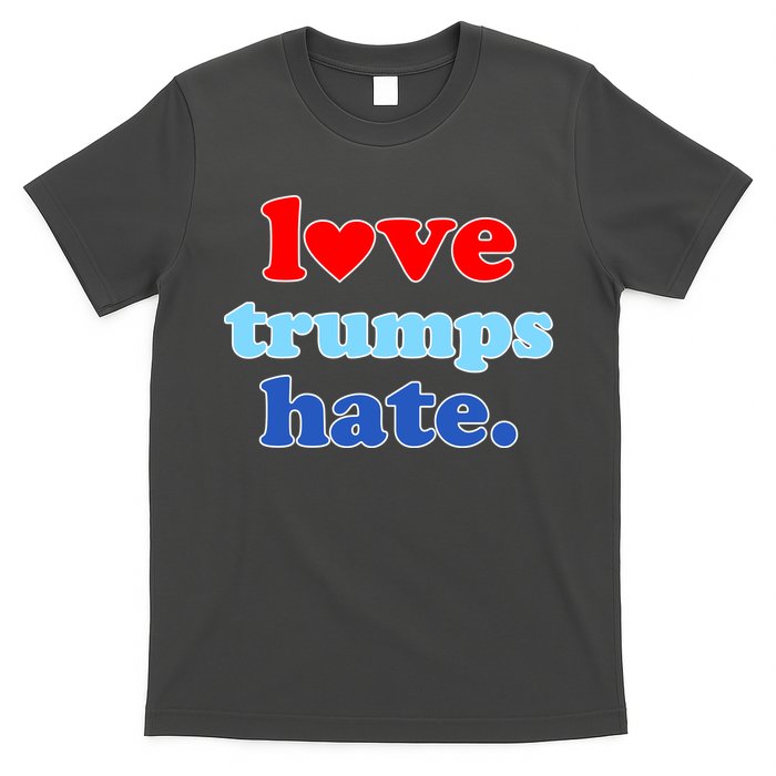 Love Trumps Hate Heart Anti Trump Not My President T-Shirt