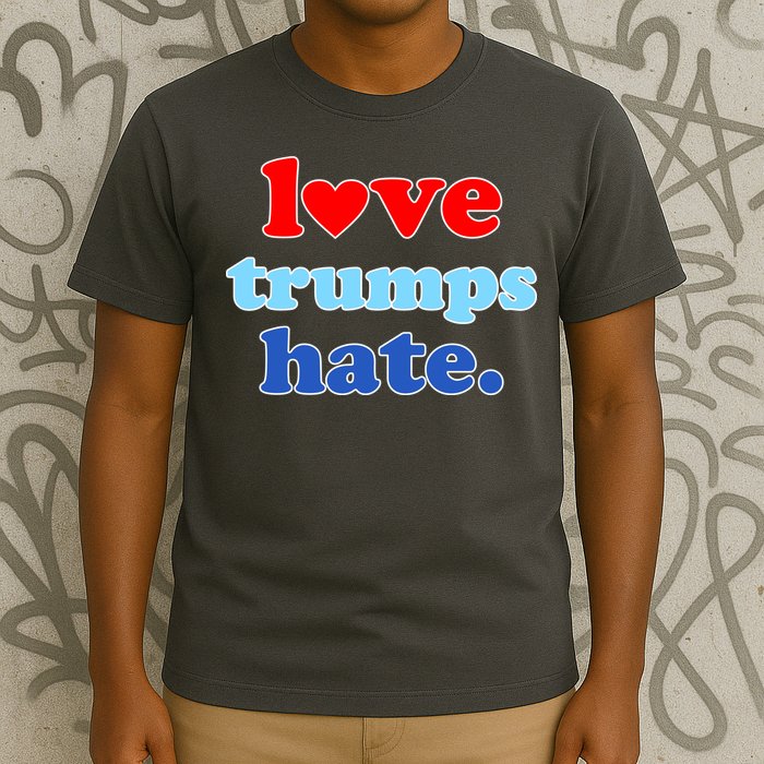 Love Trumps Hate Heart Anti Trump Not My President T-Shirt