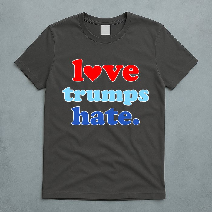 Love Trumps Hate Heart Anti Trump Not My President T-Shirt