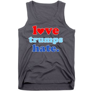 Love Trumps Hate Heart Anti Trump Not My President Tank Top