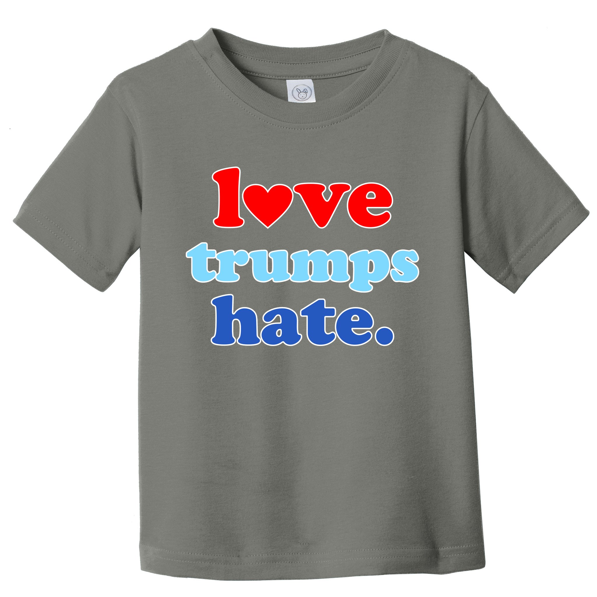 Love Trumps Hate Heart Anti Trump Not My President Toddler T-Shirt