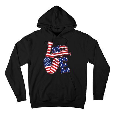 Love USA Camping  Hoodie