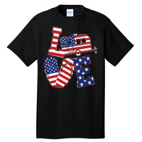 Love USA Camping  Tall T-Shirt