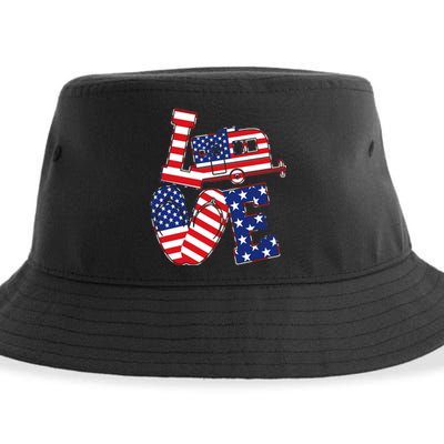 Love USA Camping  Sustainable Bucket Hat