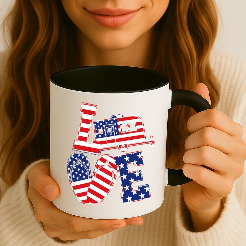 Love USA Camping  Mug