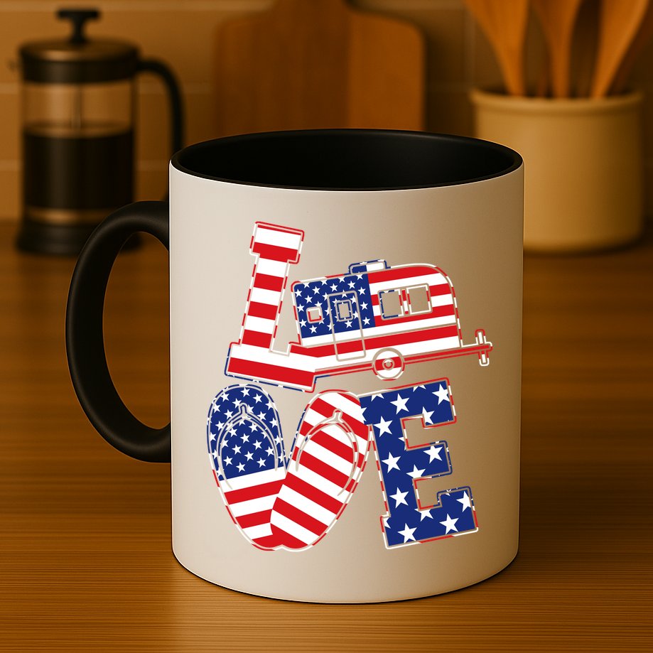 Love USA Camping  Mug
