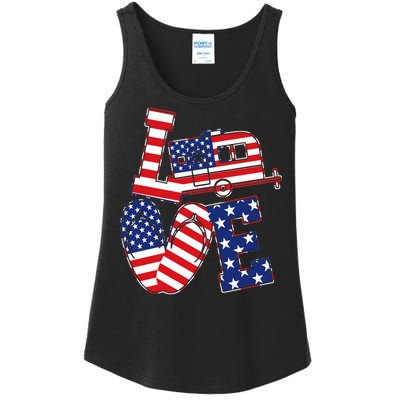 Love USA Camping  Ladies Essential Tank