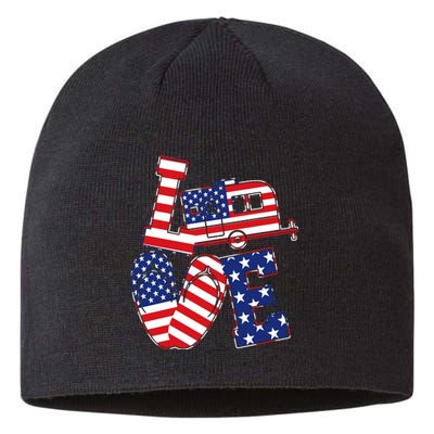 Love USA Camping  Sustainable Beanie