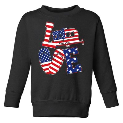 Love USA Camping  Toddler Sweatshirt