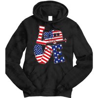 Love USA Camping  Tie Dye Hoodie