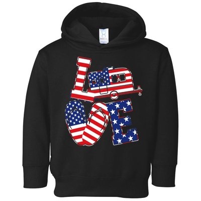 Love USA Camping  Toddler Hoodie