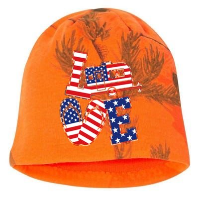 Love USA Camping  Kati - Camo Knit Beanie