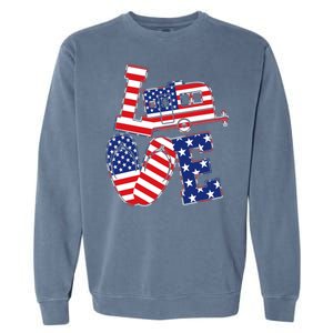 Love USA Camping  Garment-Dyed Sweatshirt