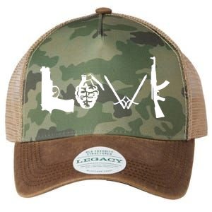 Love Weapons Logo Legacy Tie Dye Trucker Hat