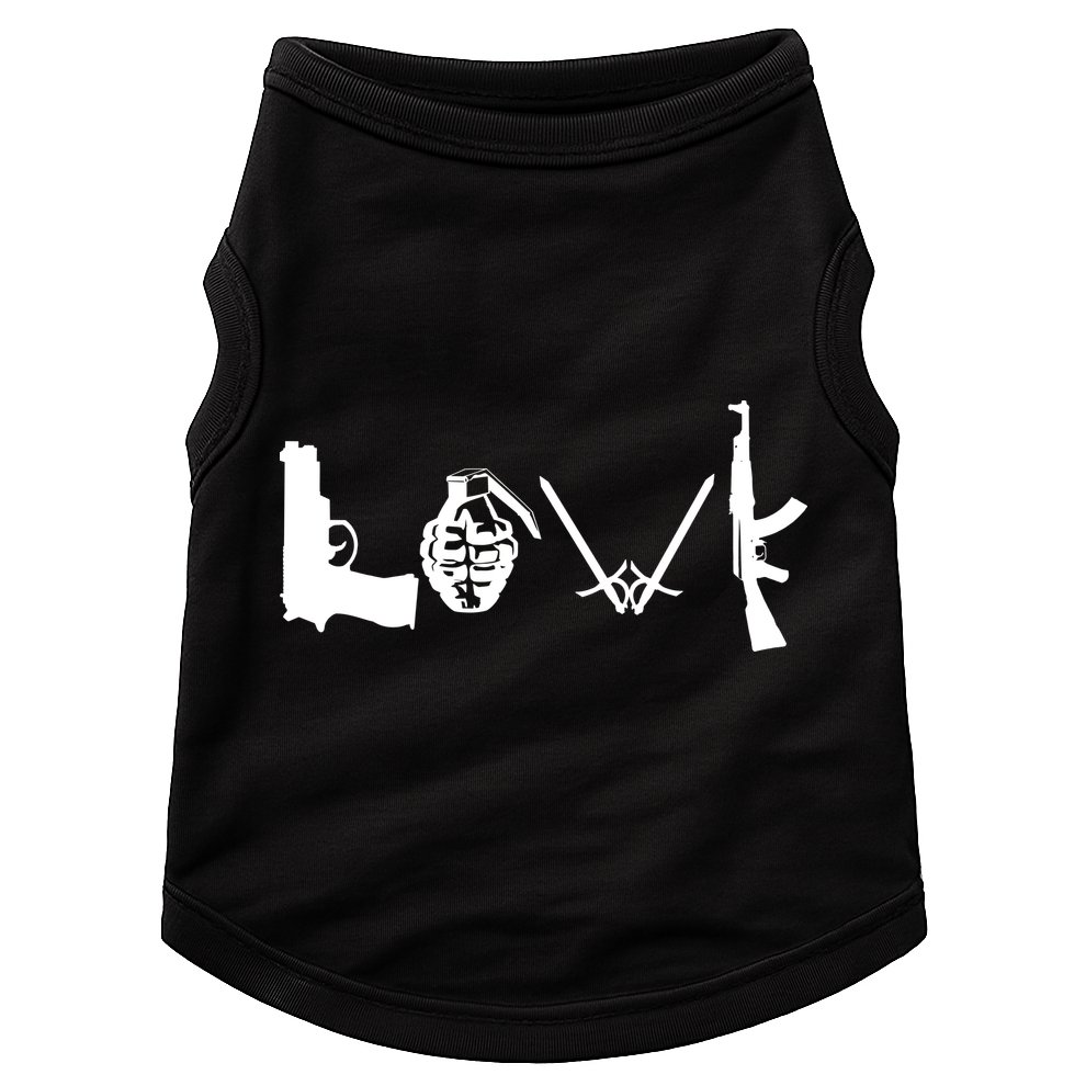 Love Weapons Logo Doggie Tank