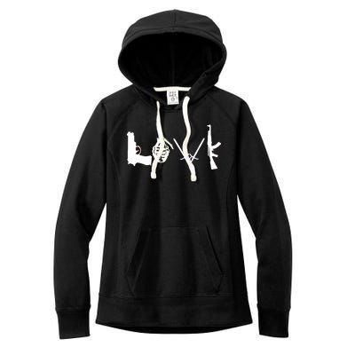 Love Weapons Logo Women's Fleece Hoodie