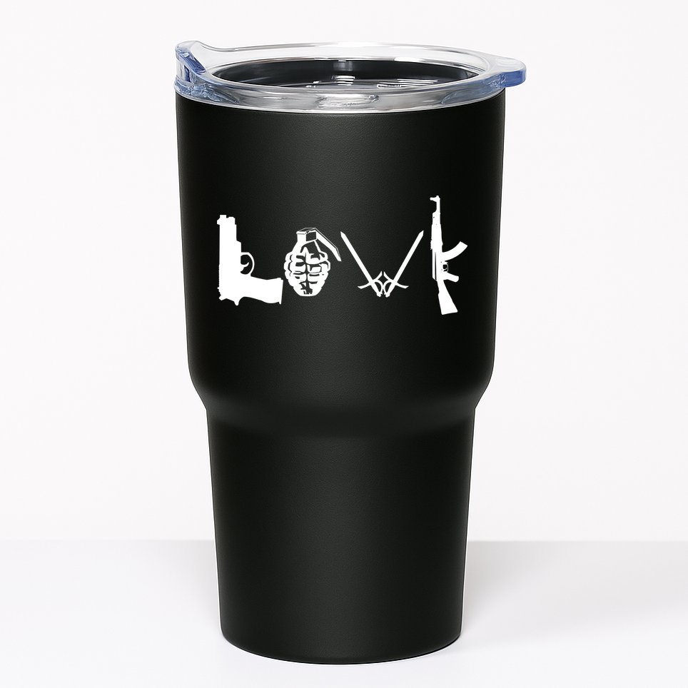 Love Weapons Logo Tumbler
