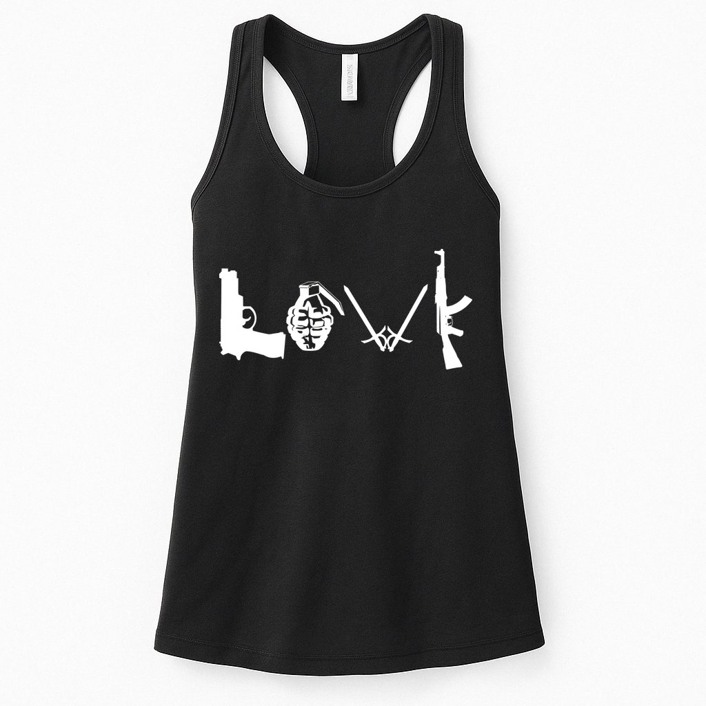 Love Weapons Logo Womens Tank Top