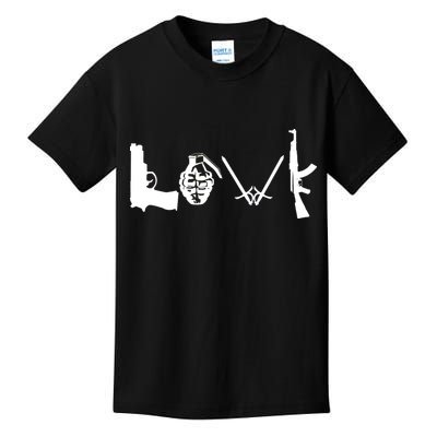 Love Weapons Logo Kids T-Shirt