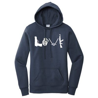 Love Weapons Logo Women's Pullover Hoodie